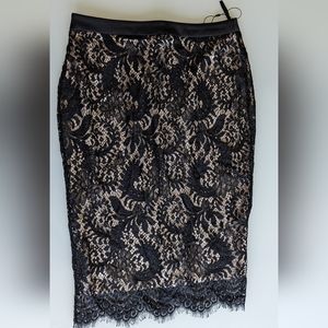 Autograph pencil lace skirt